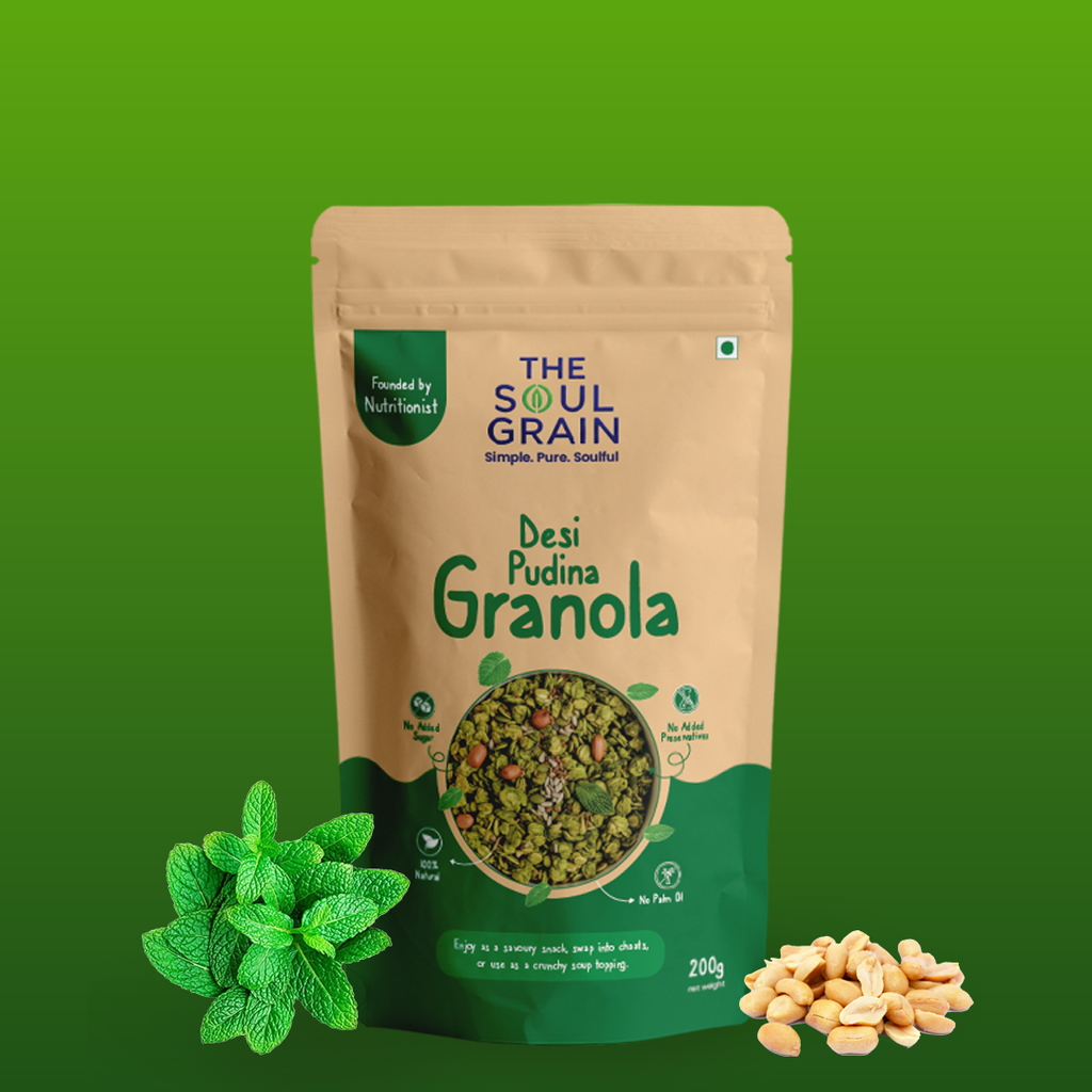 Savoury Granola Desi Pudina