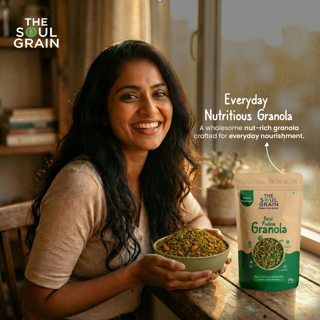 Savoury Granola Desi Pudina